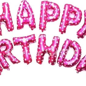 Pazarız Happy Birthday Yazılı Harf Balon