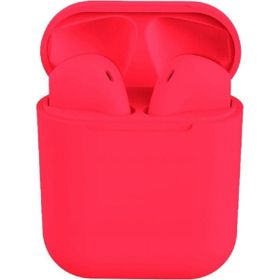 Pazarız Inpods 12 Açık Kırmızı Bluetooth Kulaklık