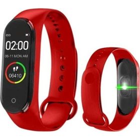 Pazarız M4 Band Kırmızı Akıllı Bileklik