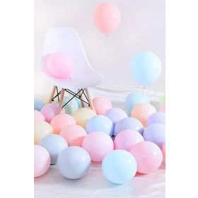 Pazarız Makaron Pastel Karışık Renk 50'li Balon