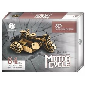 Pazarız Motosiklet 3D Ahşap Puzzle
