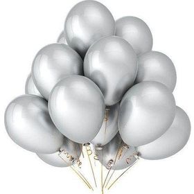 Pazarız Parti Metalik Gümüş 20'li Balon