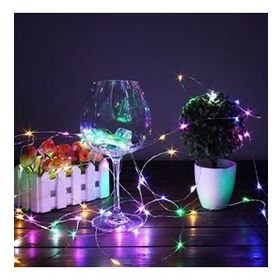 Pazarız Peri Led Pilli Dekoratif Yılbaşı Led İnce Tel 5 mt Led Işık