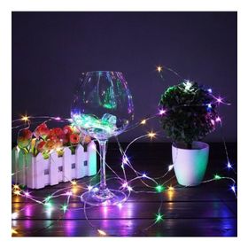 Pazarız Peri Led Pilli Dekoratif Yılbaşı Led İnce Tel 5 mt Led Işık