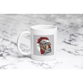 Pazarız Pug Cristmas Kupa Bardağı