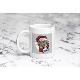 Pazarız Pug Cristmas Kupa Bardağı