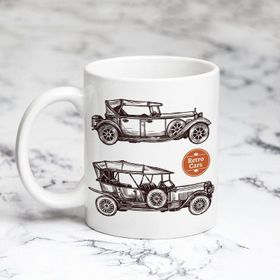 Pazarız Retro Araba Model Kupa Bardağı
