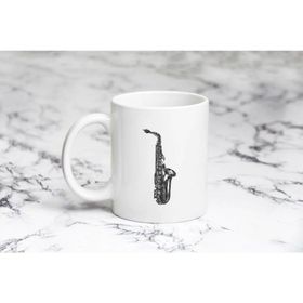 Pazarız Retro Saksofon Kupa Bardağı