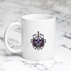 Pazarız Skull Roses Kupa Bardağı