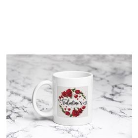 Pazarız Valentine Kalpli Çember Kupa Bardağı