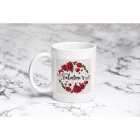 Pazarız Valentine Kalpli Çember Kupa Bardağı