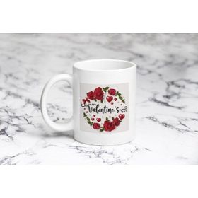 Pazarız Valentine Kalpli Çember Kupa Bardağı