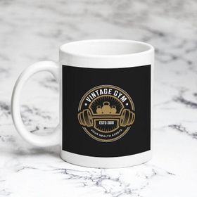 Pazarız Vintage Gym Özel Beyaz Kupa