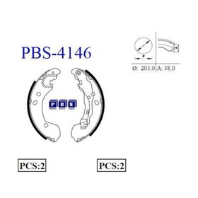PBS 4146 Arka Fren Balatası