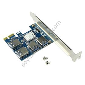 PCI 1x4 16x Yuva Genişletici Yükseltici Kart Çoğaltıcı