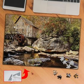 PD123 Göldeki Ahşap Ev 240 Parça Puzzle Yapboz Tablo