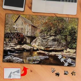 PD123 Göldeki Ahşap Ev 240 Parça Puzzle Yapboz Tablo