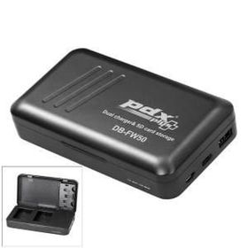 PDX NP-FW50 Plus for Sony 2'li Şarj ve SD Kart Kutusu