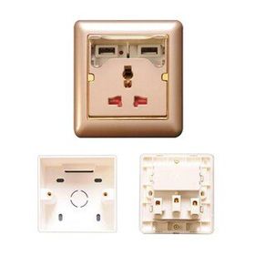 Peace B2250 5V 2A Gold Çift Usbli Telefon Şarjlı Sıva Üstü Priz