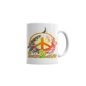 Peace Barış Simge Porselen Kupa Bardak