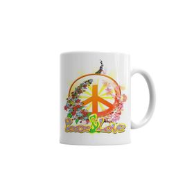 Peace Barış Simge Porselen Kupa Bardak