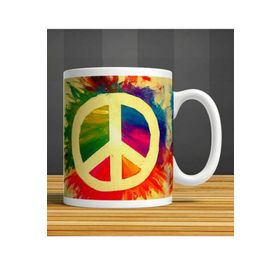 Peace Barış Simgesi Porselen Kupa Bardak
