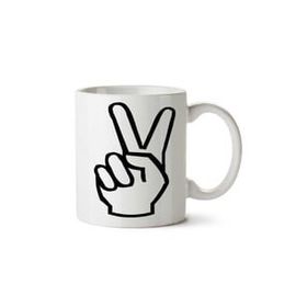 Peace Hand Drawing Baskılı Kupa