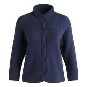 Peak Performance G78131100 W Fleece Snap Cardigan Mavi Kadın Outdoor Polar