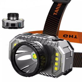 PeakStar PS-010 800 Lümen Zoomlu Şarj Göstergeli Cob Led USB'li Şarjlı Kafa Lambası