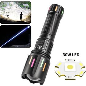 PeakStar PS-9954 5000 Lümen 30 W Zoomlu Led Powerbank Özellikli Şarjlı Profesyonel El Feneri