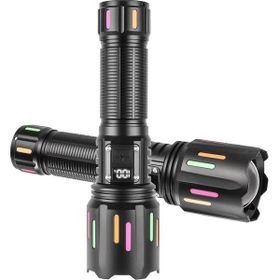 PeakStar PS-9954 5000 Lümen 30 W Zoomlu Led Powerbank Özellikli Şarjlı Profesyonel El Feneri