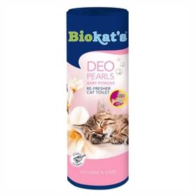 Pearls 700 gr Biokats Deo Parfümü Bebek Pudrası Kokulu Kedi Kumu