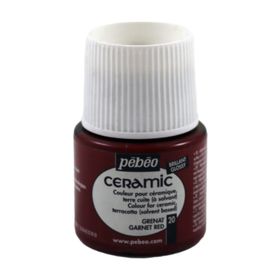 Pebeo 025 Garnet Red 45 ml Seramik Boyası