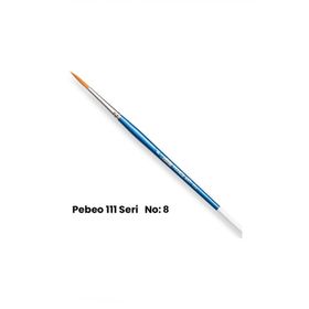 Pebeo 111 Altın Sentetik Kıl No 8 Yuvarlak Fırça