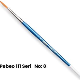 Pebeo 111 Altın Sentetik Kıl No 8 Yuvarlak Fırça