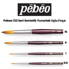 Pebeo 123 Seri Sentetik Yuvarlak Uçlu Fırça
