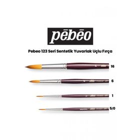 Pebeo 123 Seri Sentetik Yuvarlak Uçlu Fırça