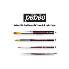Pebeo 123 Seri Sentetik Yuvarlak Uçlu Fırça