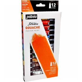 Pebeo 12x12 ml Guaj Boya Set