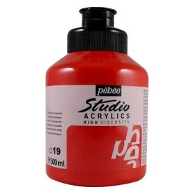 Pebeo 171 Transparent Vermilion 500 ml Akrilik Boya