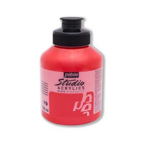Pebeo 171 Transparent Vermilion 500 ml Akrilik Boya