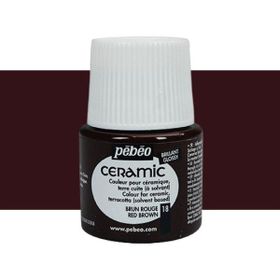 Pebeo 18 Red Brown 45 ml Seramik Boyası