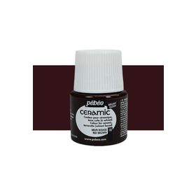 Pebeo 18 Red Brown 45 ml Seramik Boyası