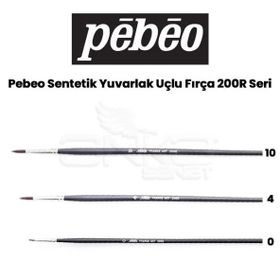 Pebeo 200R Seri Sentetik Yuvarlak Uçlu Fırça