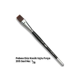 Pebeo 205 Seri Düz No:1/8 Kesik Uçlu Fırça