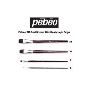 Pebeo 210 Seri Samur Düz Kesik Uçlu Fırça