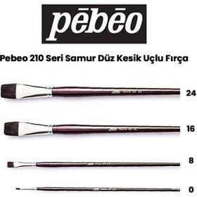 Pebeo 210 Seri Samur Düz Kesik Uçlu Fırça