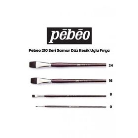 Pebeo 210 Seri Samur Düz Kesik Uçlu Fırça