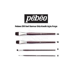 Pebeo 210 Seri Samur Düz Kesik Uçlu Fırça