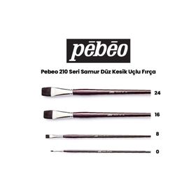 Pebeo 210 Seri Samur Düz Kesik Uçlu Fırça
